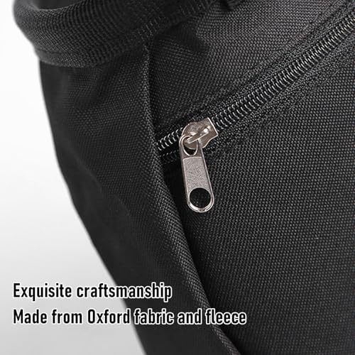 Chalk Bag, Oxford Cloth Climbing Chalk Bag with Soft Fleece Lining Adjustable Drawstring Closure for Rock Climbing Bouldering Gymnastics