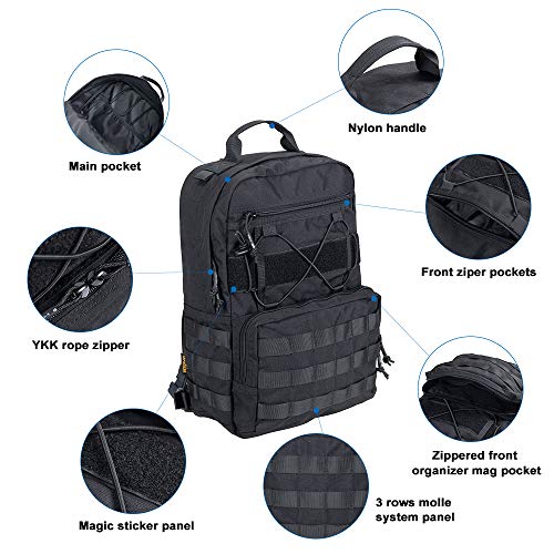 EXCELLENT ELITE SPANKER Outdoor Hydration Backpack Bundle Packs Water Bladder Carrier for 3L Water Bladder - color: Black