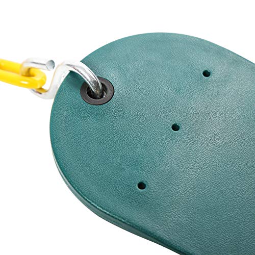 Sunnyglade 2PCS Swings Seats Heavy Duty with 66" Chain, Playground Swing Set Accessories Replacement with Snap Hooks, Support 250lb (2, Green) - color: Green