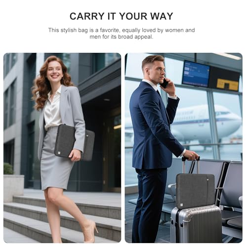 DOMISO 360 Protective Laptop Case 16 inch, 16 inch Laptop Sleeve Compatible with Mac Book Pro 16, Waterproof Computer Cases Bag with Handle,Dark Grey - color: Dark Grey, size: 16" for mac book