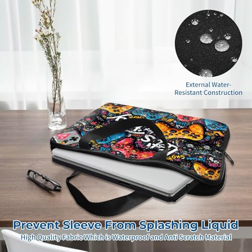 Laptop Sleeve with Handle 13 Inch, Waterproof Laptop Case Bag, Play Games Pattern Design Computer Sleeve Compatible with MacBook Air, Pro, HP, Dell, Lenovo, ASUS - color: Play Games, size: 13inch(13-13.6")