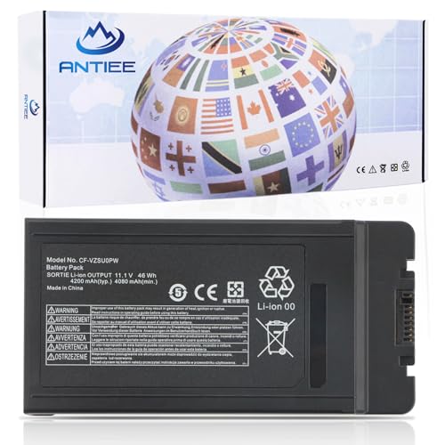 CF-VZSU0PW CF-VZSU0PR Laptop Battery for Panasonic TOUGHBOOK CF54 CF-54 Mk1 | 54 Gloved Multi Touch, 54 Prime CF-VZSUOPW CF-VZSU0GW CF-VZSU0KR 46Wh 4200mAh - size: 5.5*2.8*0.7inch CF-54