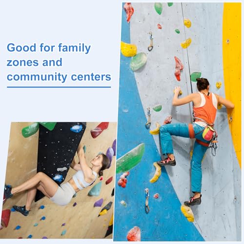 PATIKIL Rock Climbing Holds, Climbing Rock Wall Grips Play Set - color: Orange Red, size: B-Large