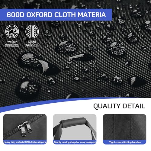 INFANZIA 47in Large Travel Duffel Bag, 600D Water Resistant Foldable, 196L | Sport Luggage Bag with Upgrade Zipper, Foldable Equipment Storage Bag, for Moving Camping Tent Tripod Fishing - size: 47x15x17 inch