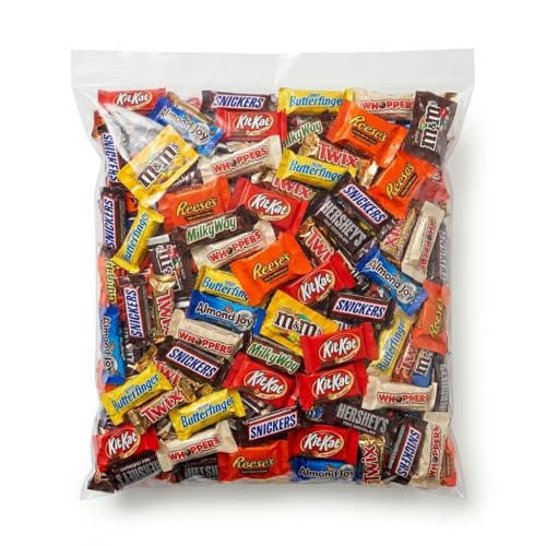Variety Chocolate Pack - Bulk Assortment of Individually Wrapped Fun Size Chocolate Bars & Treats - Milk Chocolate, Caramel, Peanut Butter & More