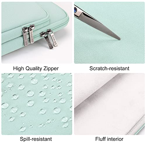 DOMISO 15.6 inch Laptop Case Sleeve Protective Cover Compatible with 16 inch MacBook Pro M4 M3 M2/Pro Max,15.6-16 inch HP Dell ASUS Lenovo Chromebook,Waterproof Computer Cases Bag,Mint Green - color: Mint Green, size: 15.6 inch