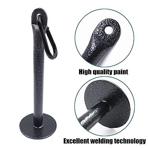 Arm Wrestling Training Strap Belt Hand Grip Arm Finger Forearm Exerciser Strengthener for Cable Machine and Free Weight - color: black with 18mm loading pin
