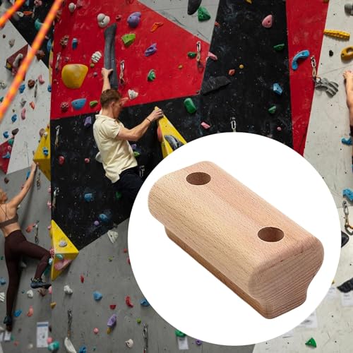 Wood Rock Wall Climbing Hold Climbing Portable Wooden Grip Fingerboard for Finger Strength Kids Adults Gym Indoor