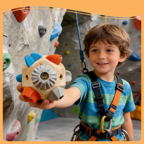 Handcrafted Boulder Block for Climbers,Finger Strengthener & Grip Trainer for Rock Climbers,Includes Detailed Instructions and Gameplay Rules,Bouldering Training Tool Gift
