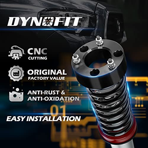 Dynofit 3" Front & 2" Rear Lift Kits for 2007-2024 Silverado 1500 Sierra 1500 (2WD/4WD), Full Suspension Leveling Kit with Front Strut Spacers and Block U-Bolt Set - size: 3 inch front / 2 inch rear