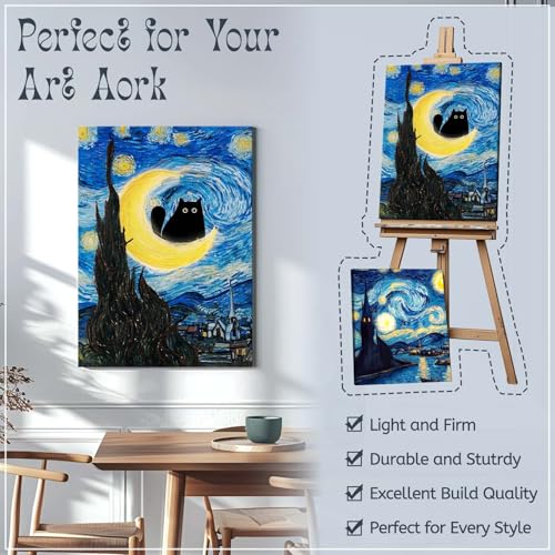 Canvas Stretcher Bars 8x10 Inch Frame Kit, Available in 25+ size Wood Stretcher Bars for Home and Office, Gallery Wrap Wall Arts Supply for Oil Painting, Poster, Picture & Paint by Numbers - size: 8" x 10"