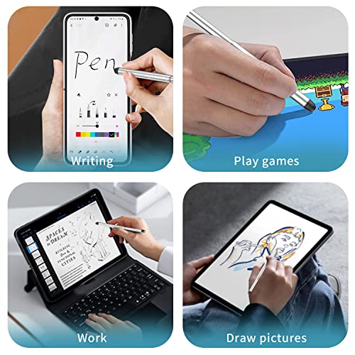 Stylus Pens with Pen Slot for Touch Screens, High Precision Capacitive Universal Stylus for iPad iPhone Tablets Samsung Galaxy All Touch Screen Devices (Purple) - color: Purple