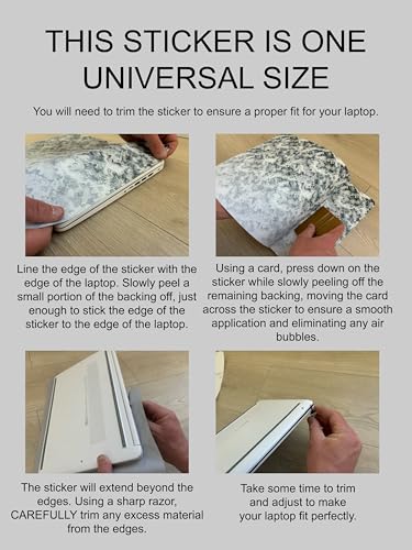 Laptop Skin Sticker Cover Decal Beach Designs - Universal Size - Fits All laptops up to a 16” Diagonal Size | Easy to Apply, Remove and Change Styles (Painted Sky) - style: Painted Sky