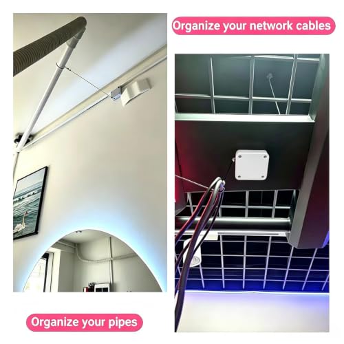 Retractable Cable Lock with Cable tie, to Prevent Loss of Various adapters and Security Locks During Meetings,Also for exhibits, Remote Controls and Harnesses (2, 4.9ft) - size: 4.9ft