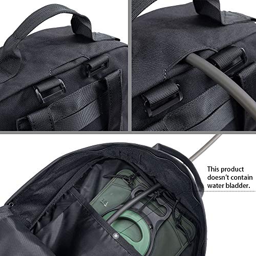 EXCELLENT ELITE SPANKER Outdoor Hydration Backpack Bundle Packs Water Bladder Carrier for 3L Water Bladder - color: Black
