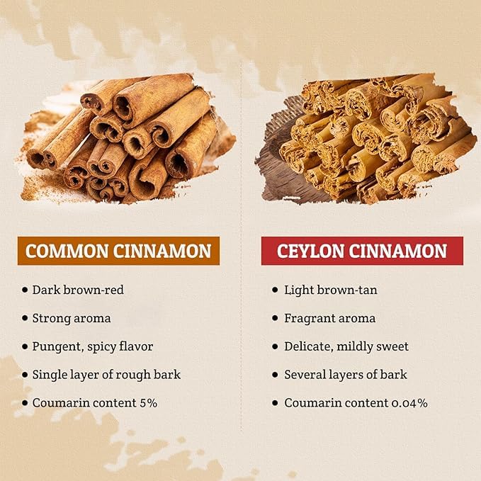 52USA Ceylon Cinnamon Sticks – 1 lb Whole Cinnamon, Non-GMO & Kosher, True Ceylon from Sri Lanka for Baking, Cooking & Beverages