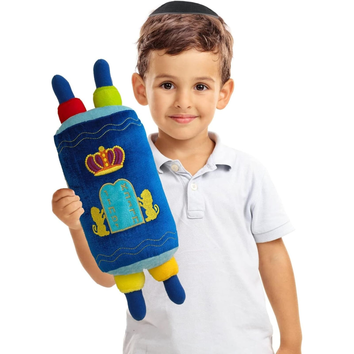 Rite Lite My Soft Torah Plush Toy Shabbat Gifts Educational Judaica Shabbos Hebrew Simchat Jewish Gifts Fun & Educational Party Favors | Ideal for Play, Learning, & Celebrating Jewish Traditions 16"H