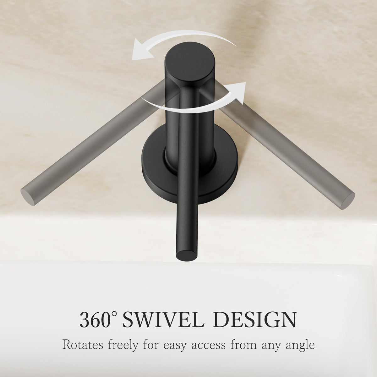 FORIOUS Soap Dispenser for Kitchen Sink, Matte Black Stainless Steel