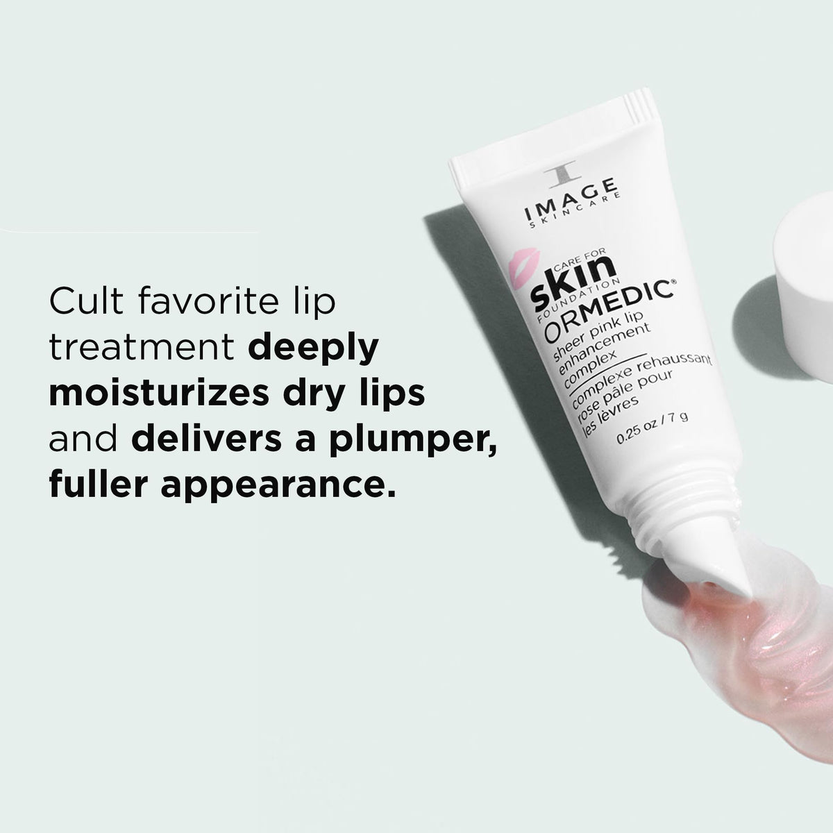IMAGE Skincare, ORMEDIC pH Balancing Lip Enhancement Complex, with Avocado Oil & Vitamin E for Deep Hydration, Sheer Pink, 0.25 fl oz