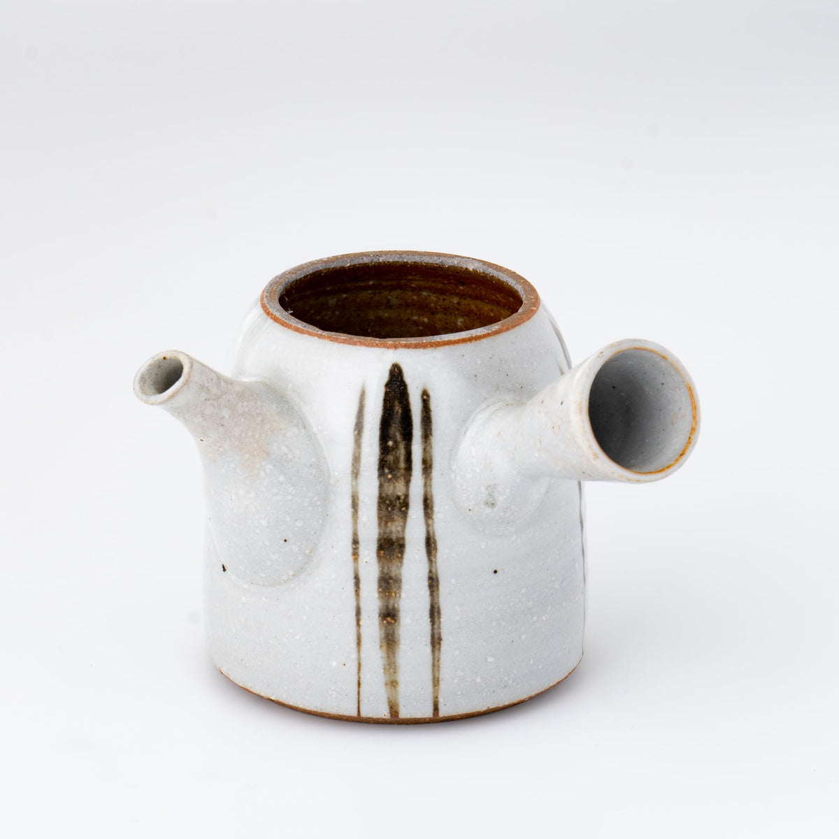 Kyusu Teapot - Tokoname Yaki [Brush line] 250ml/8.4 fl oz capacity| Japanese Tea KIMIKURA