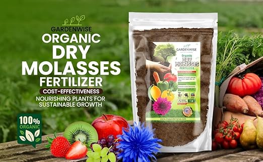 Organic Molasses for Plants - Horticultural Molasses - Ideal for Traditional & Hydroponic Gardening, for Indoor & Outdoor Plants (3 QUARTS)
