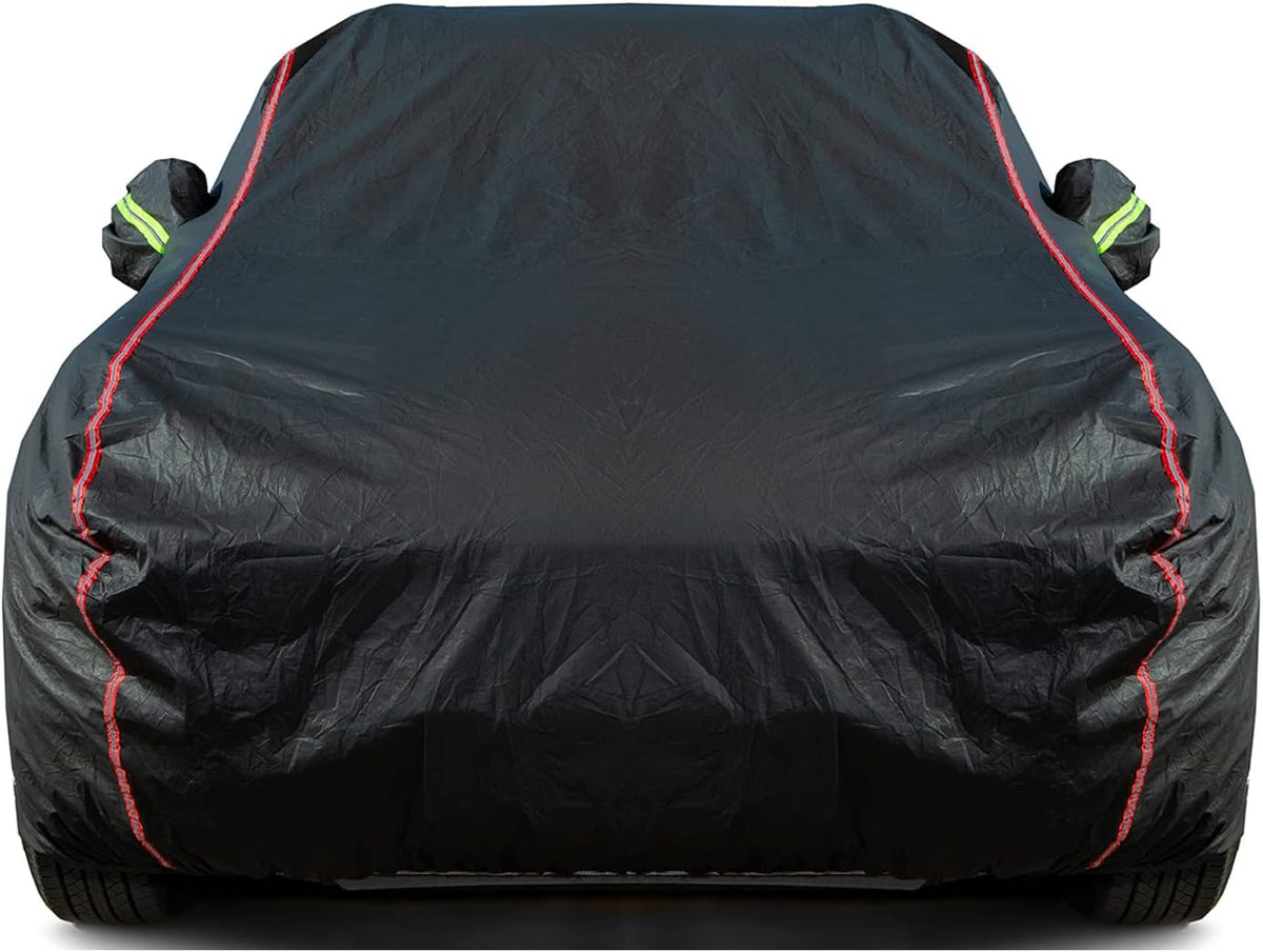 Breathable New Material, Waterproof Car Cover, Locks and Zipper Doors, Sunscreen Waterproof UV Prevention Snowproof Wind and Windproof,Suitable for Indoor Outdoor,for Sedan (205" to 216") B5