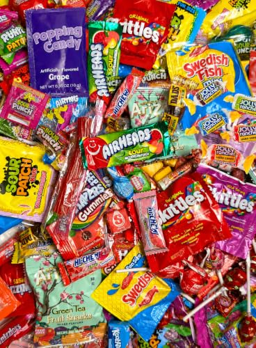 Ultimate Assorted Candy Party Mix - 2 LB Bag - Mega Variety Bulk Assortment - Individually Wrapped Candy - Queen Jax - Variety Pack