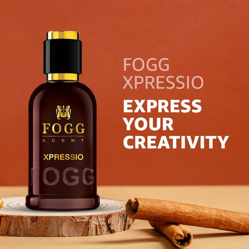 Fogg Scent Xpressio Eau de Parfum for Men | Fresh Aromatic Perfume | Modern Fragrance with Grapefruit, Sage & Patchouli | Long Lasting EDP | Ideal for Office, Party & Daily Wear | 3.38 oz (100 ml)