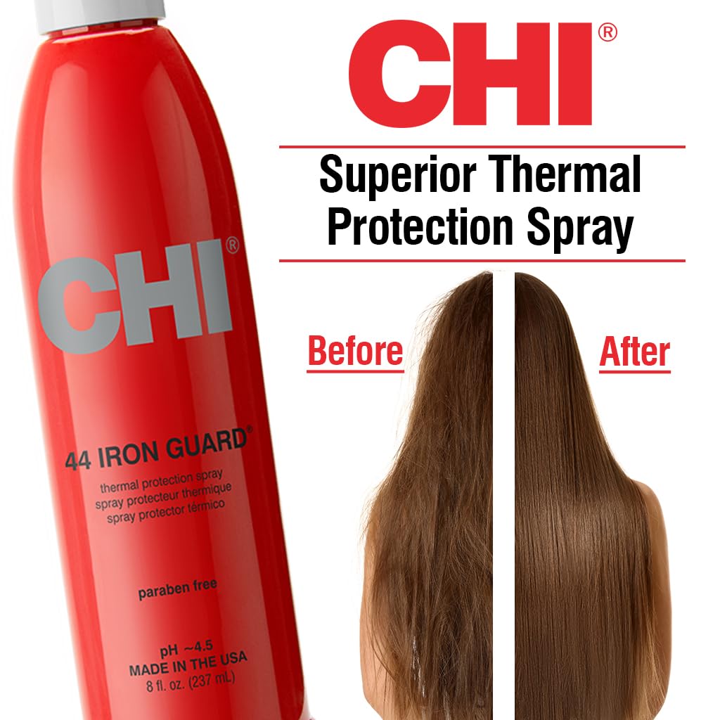 CHI 44 Iron Guard Thermal Protection Spray for Hair, 8 Oz