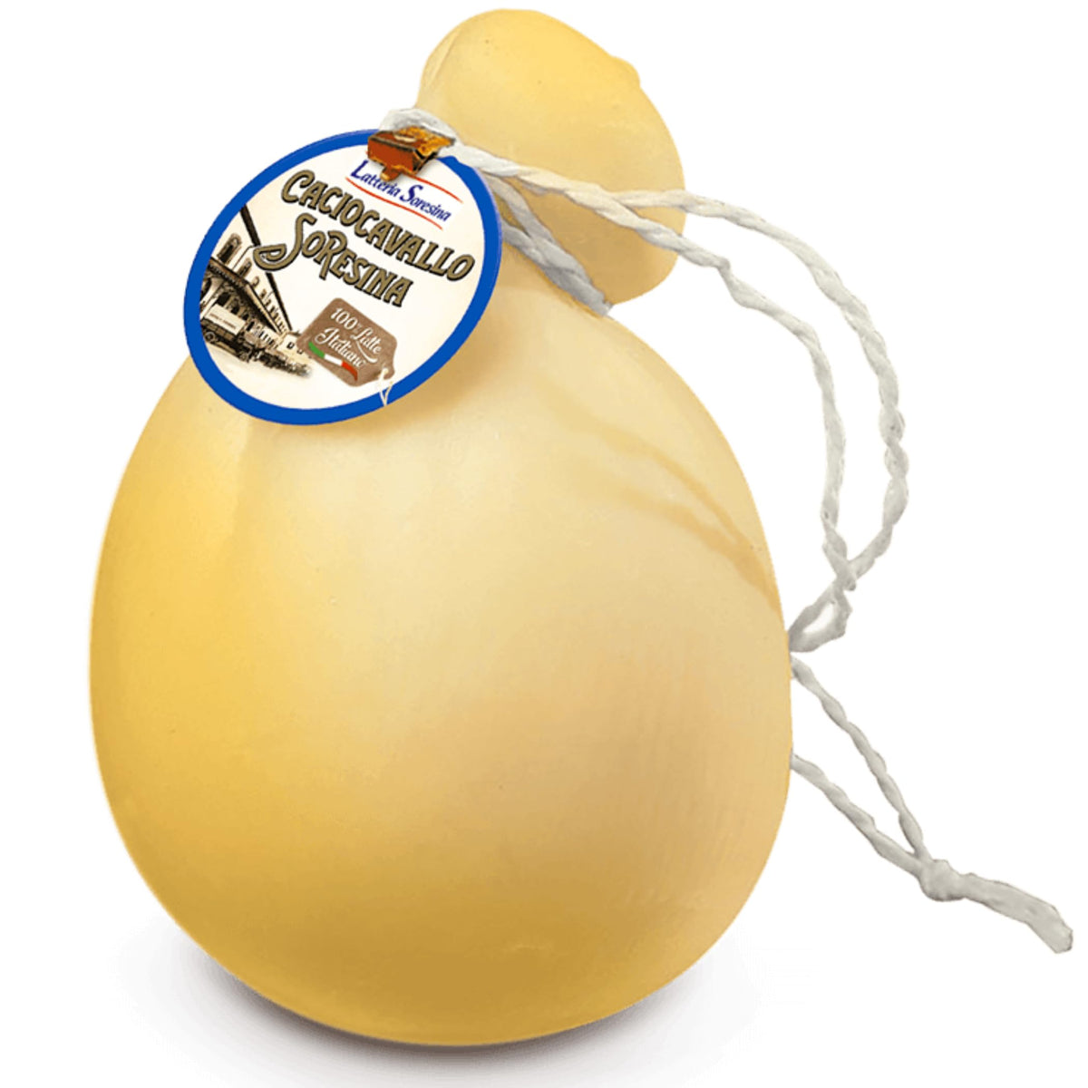 Caciocavallo Italian Cheese 1.9 kg (4 lb), Traditional Italian Product with Delicate Taste, Latteria Soresina, Made with 100% Italian Milk