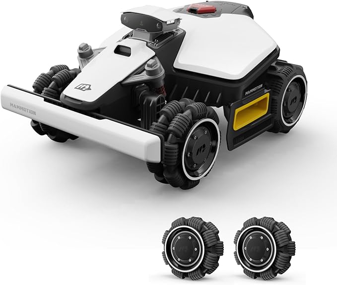 LUBA mini AWD 1500H Robot Lawn Mower with 4G for 0.37 Acre, All-Wheel-Drive for 80% Slope, No Perimeter Wire, UltraSense AI Vision+RTK Auto-Mapping, Cutting Height 2.2"-4.0"