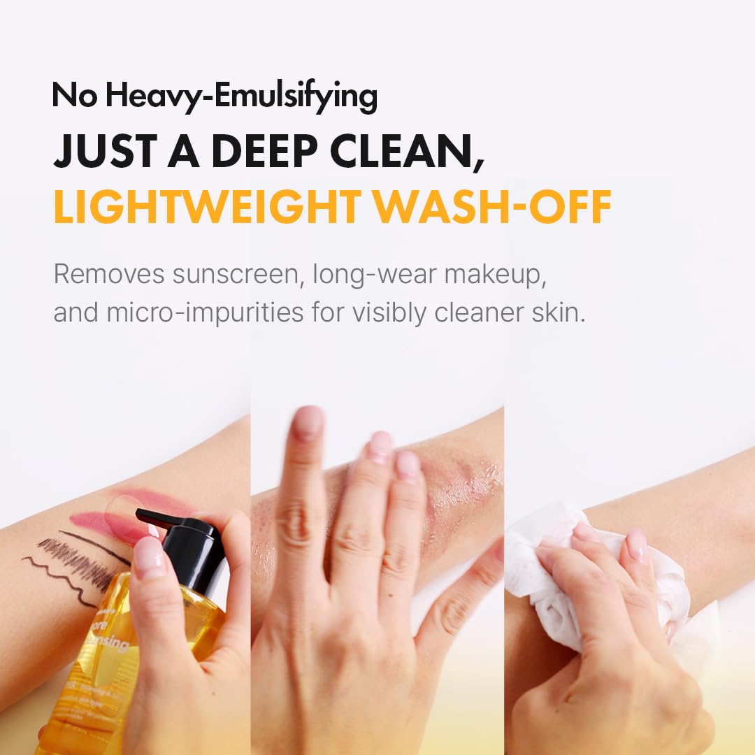 Hanskin PHA Pore Cleansing Oil for Sensitive Skin, Makeup Remover, 10.14 oz