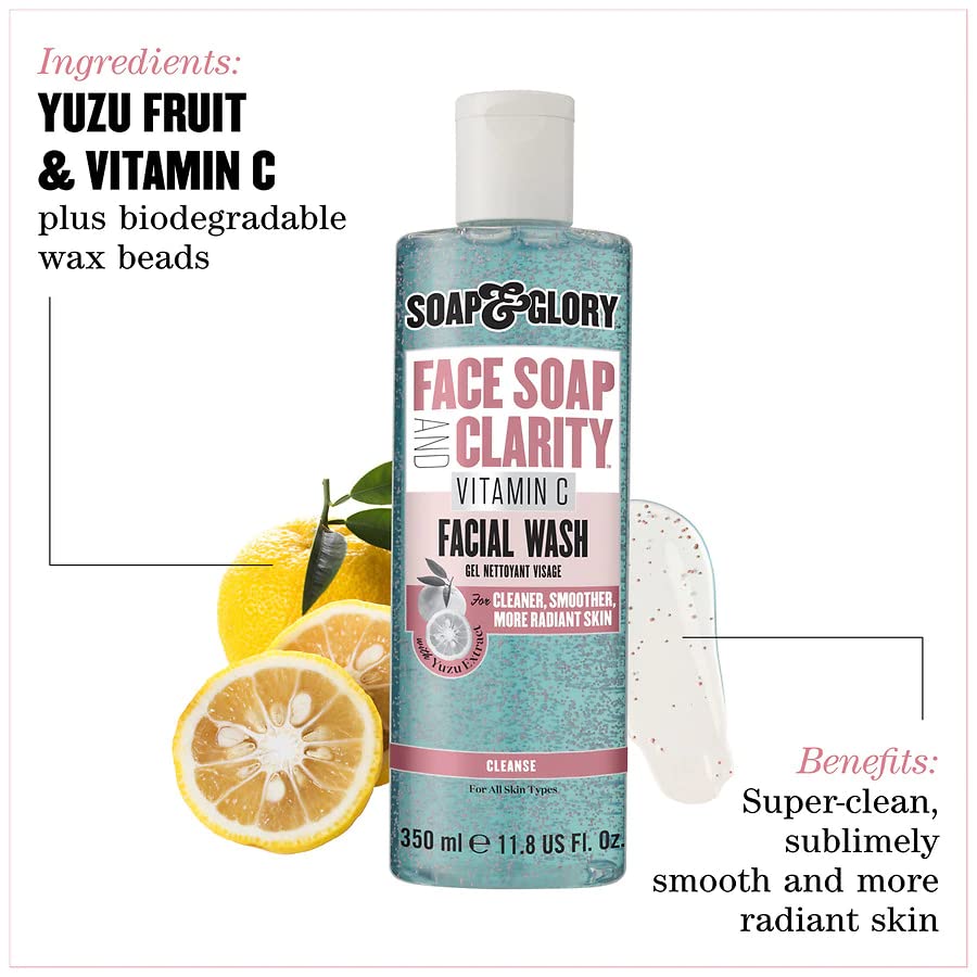 Soap & Glory Face Soap & Clarity, 3-in-1 Cleansing Gel, 11.8 oz