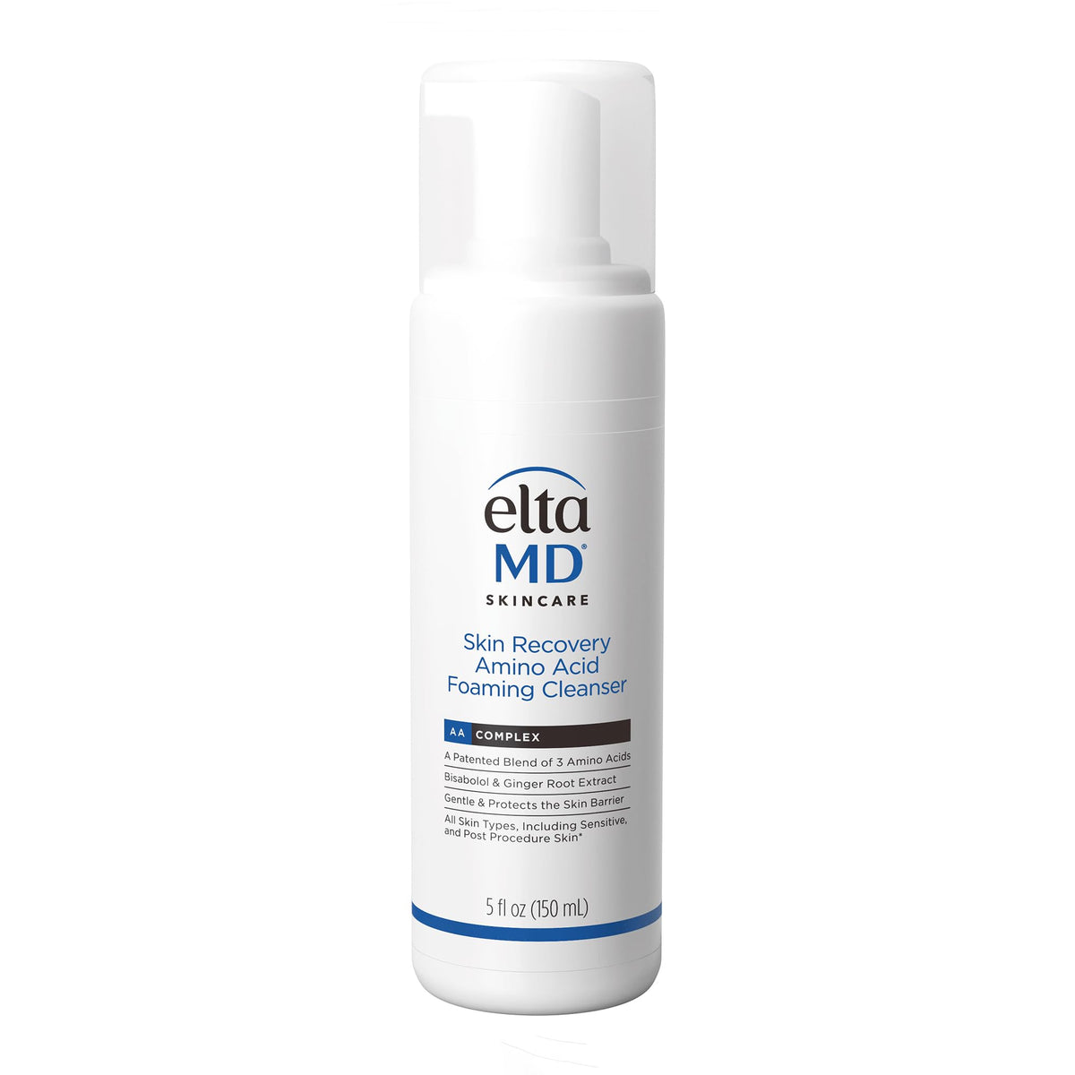 EltaMD Skin Recovery Amino Acid Foaming Face Wash, Fragrance-Free, 5 oz