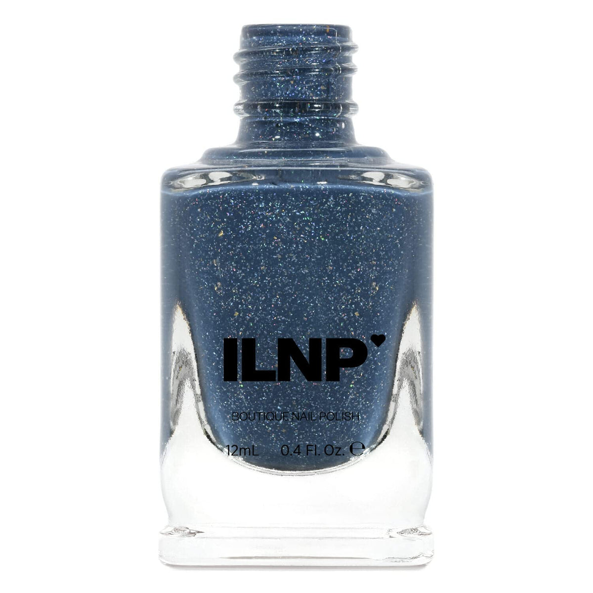 Ilnp Better Days - Muted Midnight Blue Holographic Nail Polish