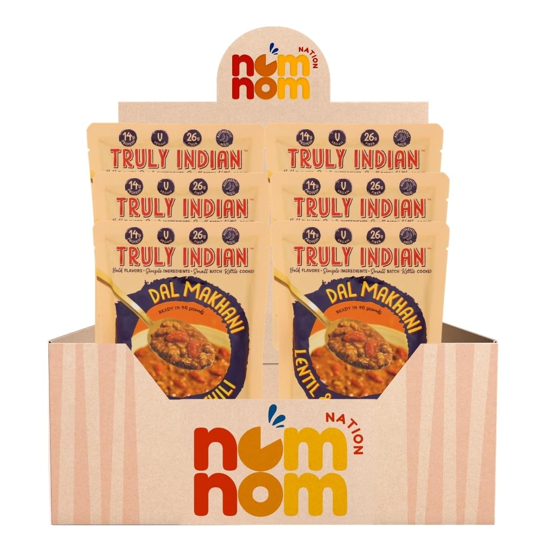 Truly Indian Entree Spc Lntl Bn Chili 10 oz (Pack of 6) - Truly Indian lentil entree - Chana Masala inspired frozen meal with Random Item - 7 Total