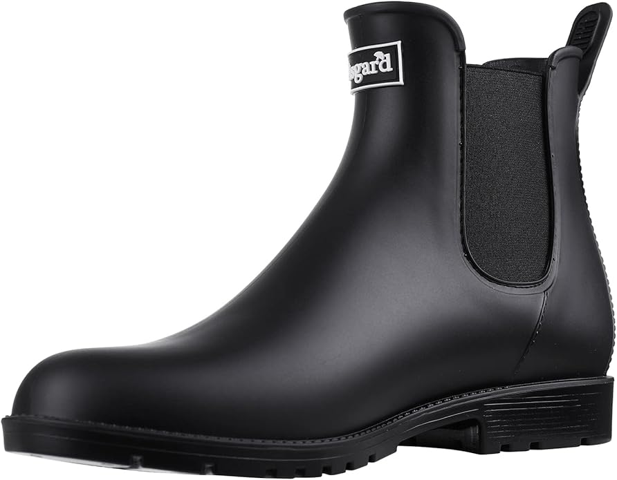 Asgard Women's Ankle Rain Boots Waterproof Chelsea Boots