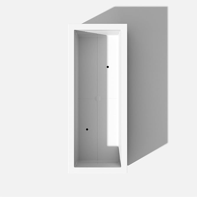 Veradek Block Series Long Box Planter - Large Rectangular Planter for Indoor or Outdoor Patio/Porch | Durable All-Weather Use with Drainage Holes | Modern Décor for Tall Plants, Flowers or Shrubs