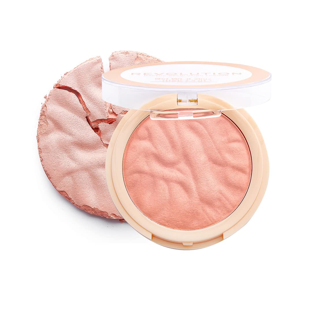 Revolution Beauty, Blusher Reloaded, Pressed Powder Face Blusher, Highly Pigmented & Long Lasting Formula, Peaches & Cream, 0.26