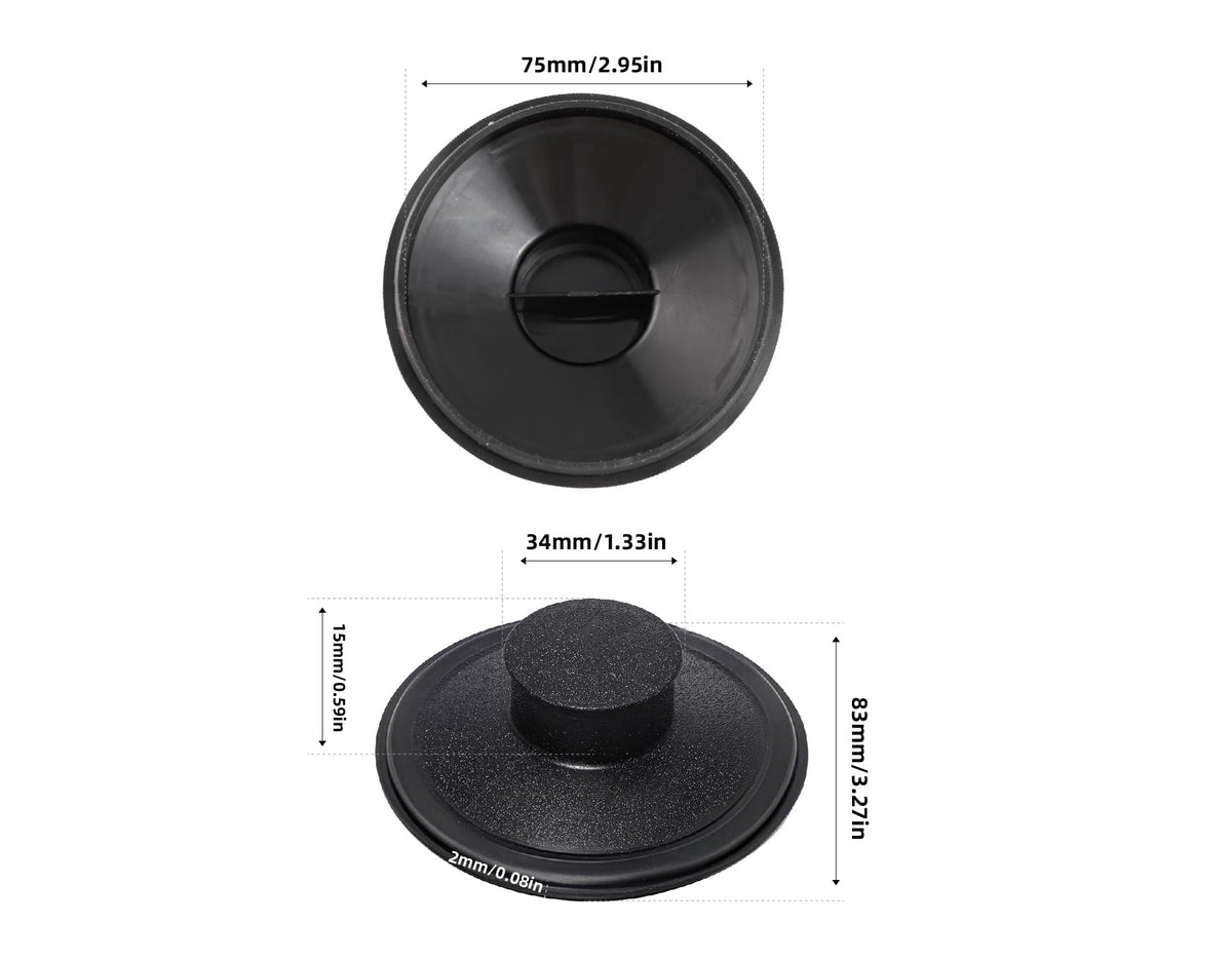 RQYEKDO 3-1/2" Kitchen Garbage Disposal Stopper Universal Drain Plug