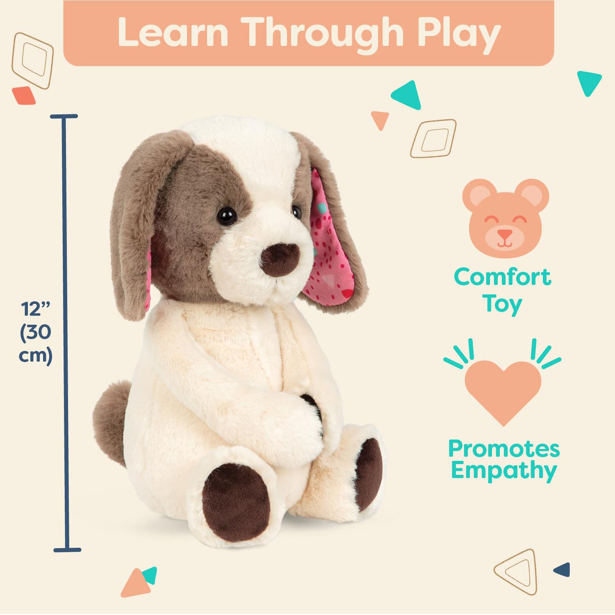 B. toys Happyhues Cupcake Pup Stuffed Animal, Washable Puppy, 1-Piece Set