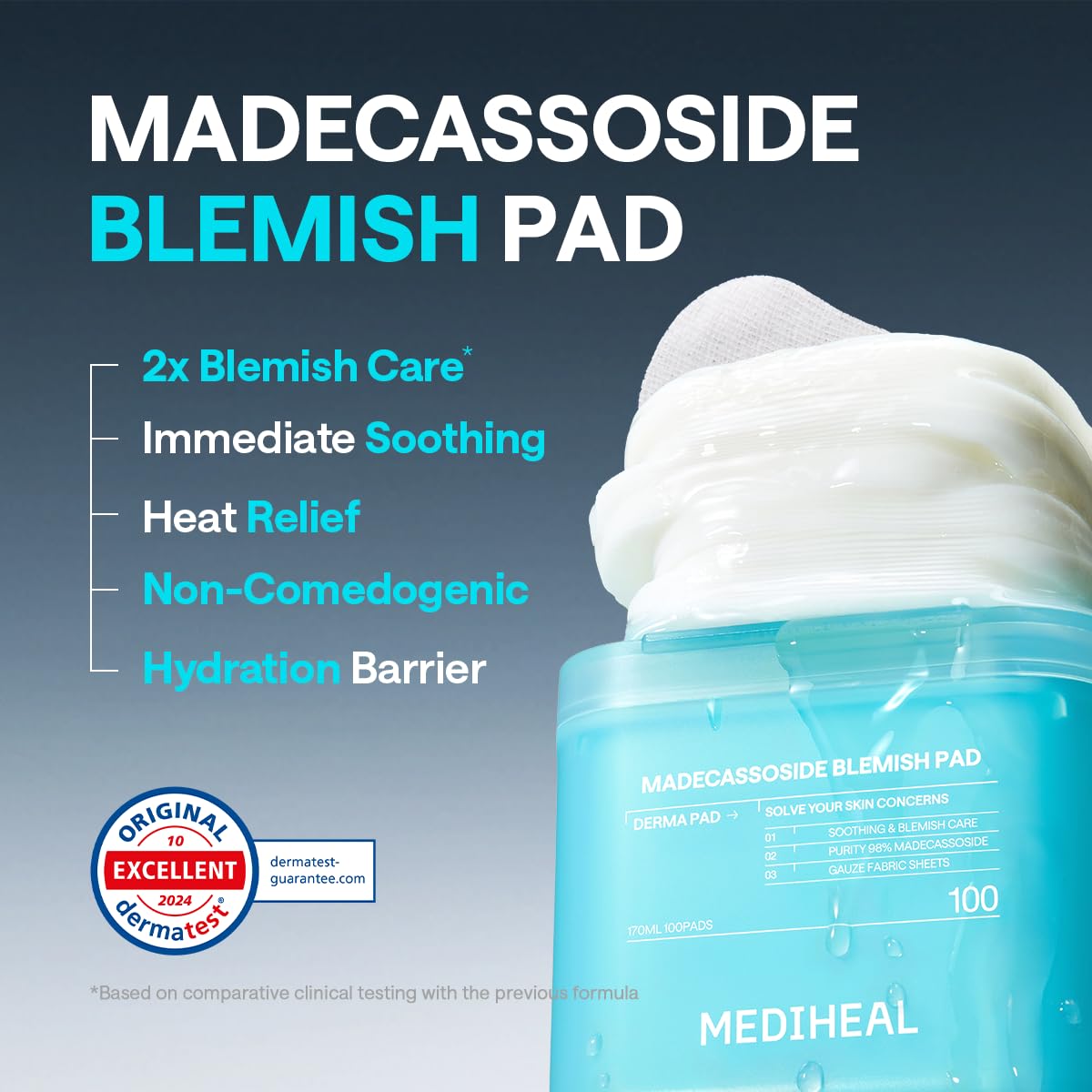 MEDIHEAL Madecassoside Blemish Care Toner Pad