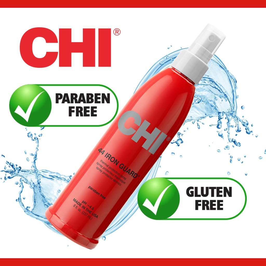 CHI 44 Iron Guard Thermal Protection Spray for Hair, 8 Oz