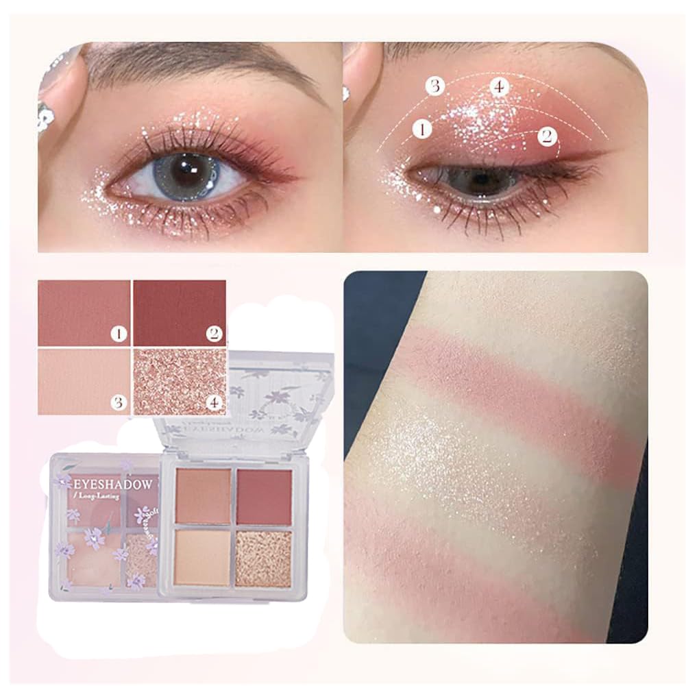 8Pcs Makeup Kit, Lipstick & Eyeshadow, Makeup Set for Teens &Girls
