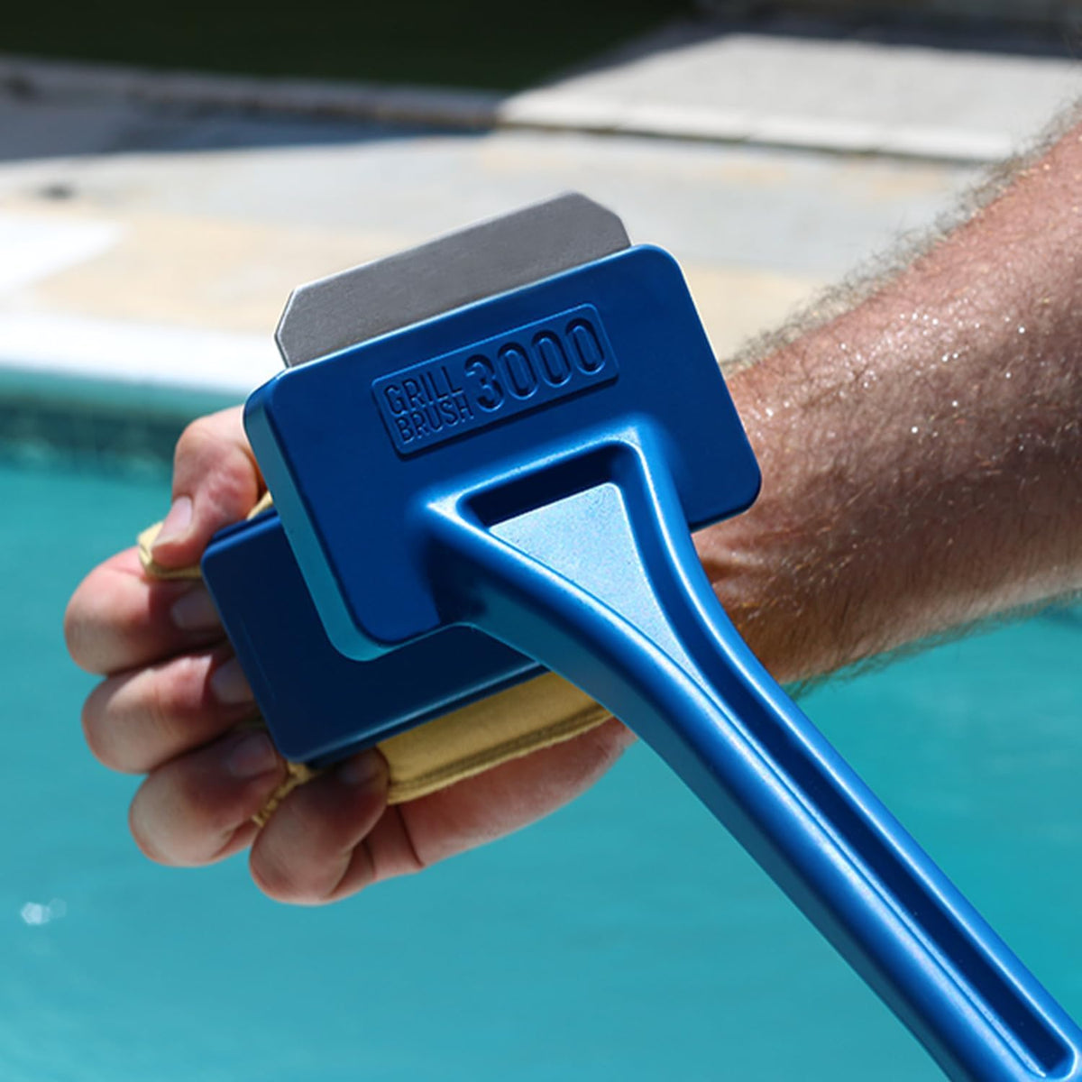 Grill Rescue BBQ Replaceable Scraper Cleaning Head, Bristle Free - Safe, Durable and Unique Scraper Tools for Cast Iron or Stainless-Steel Grates, Barbecue Cleaner (GB3000 Head)