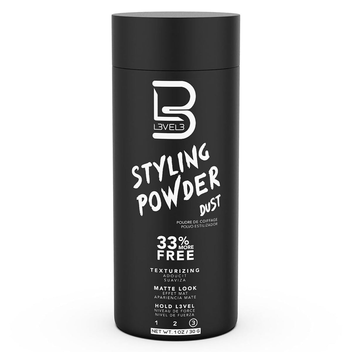 L3 Level 3 Hair Texture Powder for Men, Volume, Natural Look, 30 g