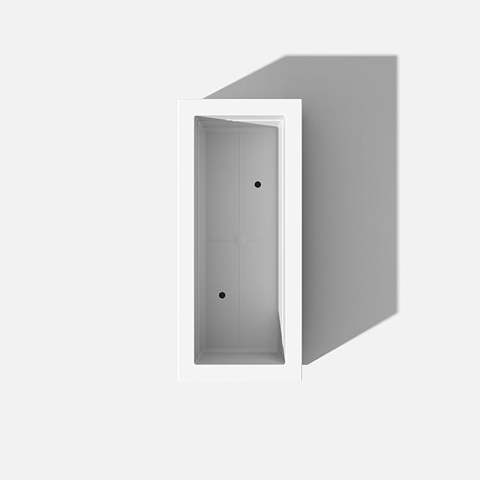 Veradek Block Series Long Box Planter - Large Rectangular Planter for Indoor or Outdoor Patio/Porch | Durable All-Weather Use with Drainage Holes | Modern Décor for Tall Plants, Flowers or Shrubs