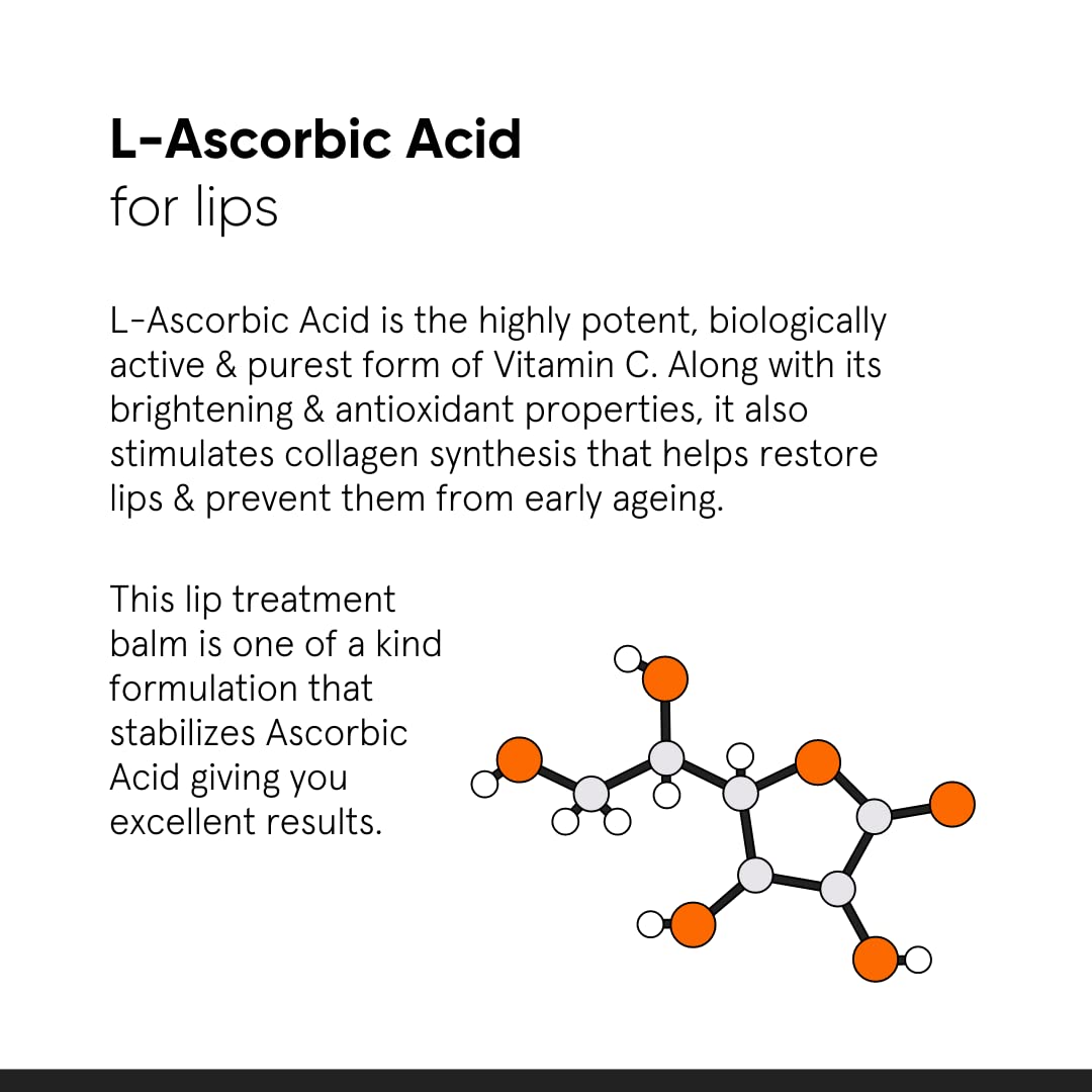 Minimalist Lip Brightening & Hydrating Lip Balm with Vitamin C, Vitamin E, Radianskin & Glycerine | For Women & Men | For Smoker Lips | 0.42 Oz / 12 gm