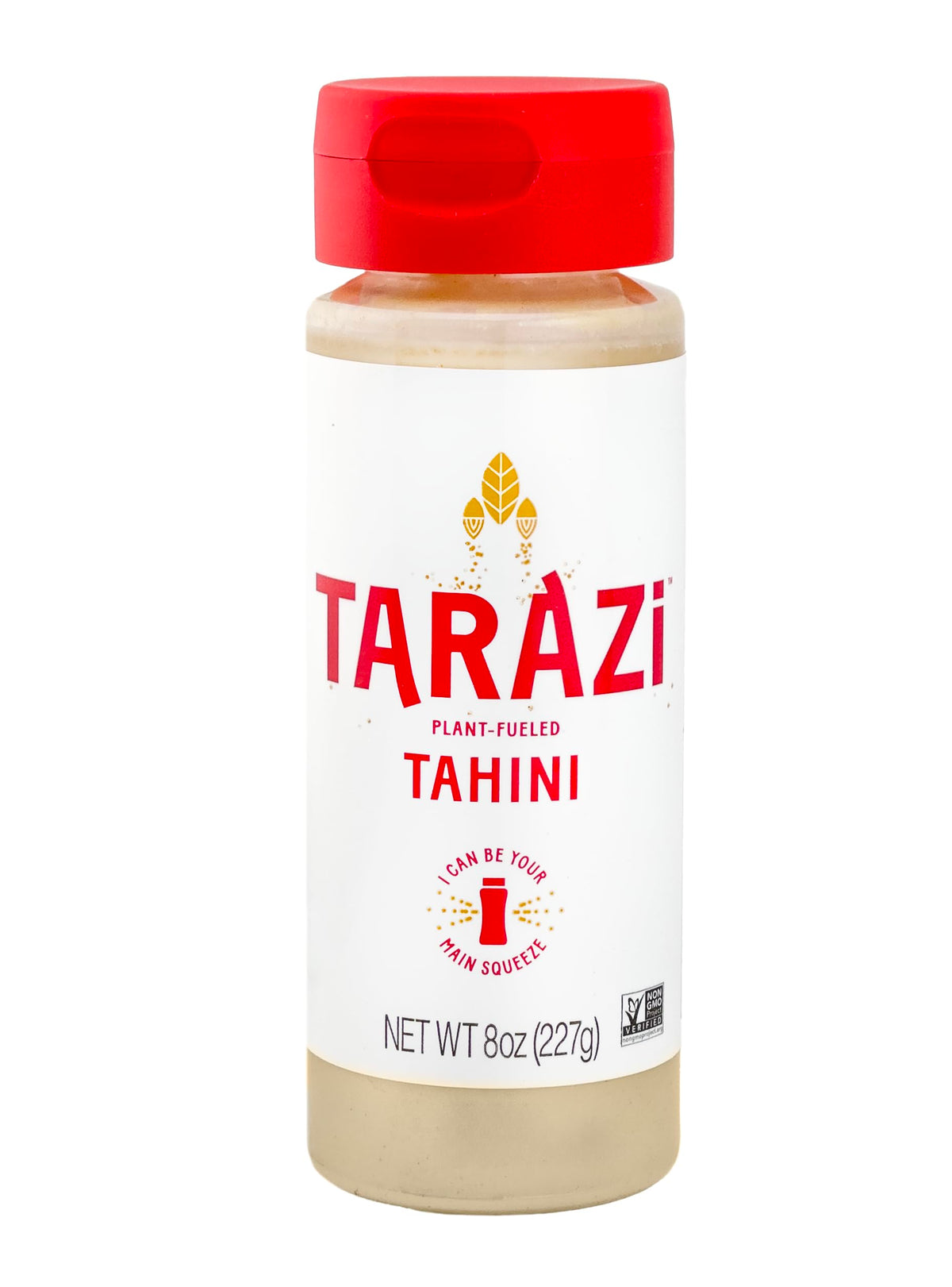 Tarazi Tahini 8oz (227g) Squeeze Bottle Non-Gmo Gluten-Free No-Preservatives Vegan Kosher Porduct of California