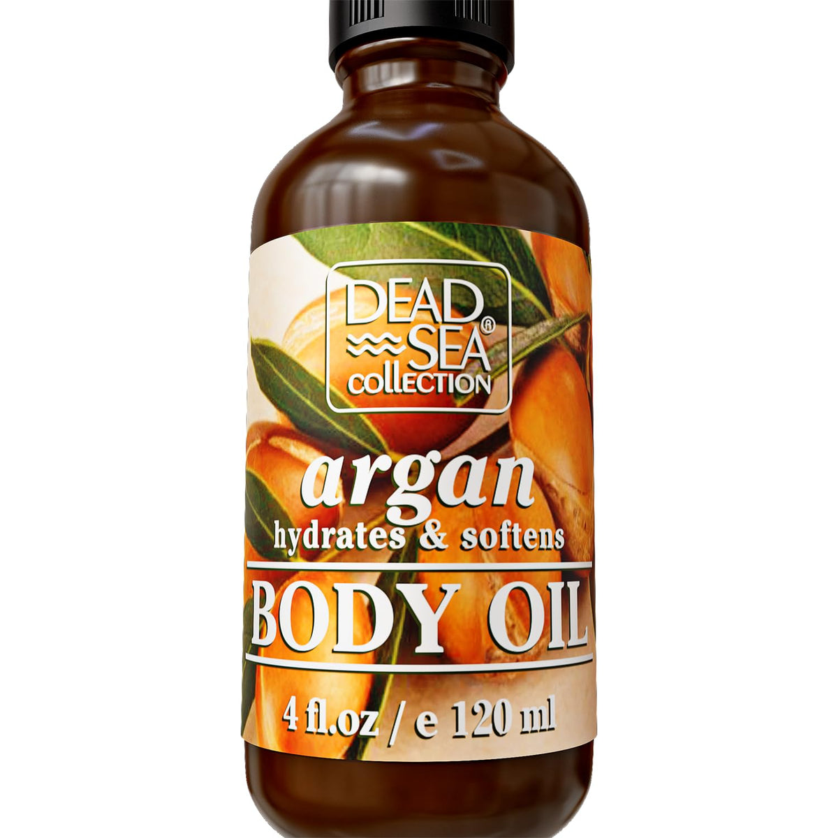 Dead Sea Collection Body Oil For Dry Skin - Argan & Vitamin E Moisturizing Oil - Anti-Aging And Skin Elasticity Support - (4 Fl.